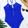 SHEIN Ring Linked One Piece Swimsuit