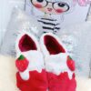 Strawberry fluffy slippers