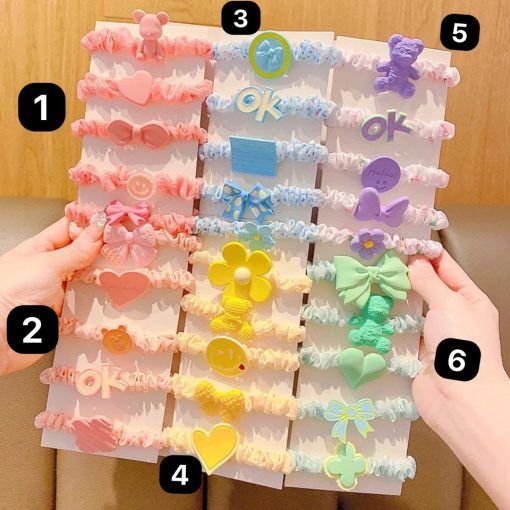 5pcs cute hair tie