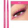 HANDAIYAN Color Eyeliner Quick-Drying Brow Pencil Sweat-Proof Glue Eyeliner Extremely Thin Rotating Eyeshadow Pencil NET WT:0.2g