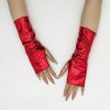 1pair Sexy Coated Leather Reflective Tight Binding Special Gloves, Suitable For Stage Performance, Evening Party, Banquet Dressing Up, Couple Play, Etc. Halloween