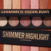 5-Color Highlighter Powder Palette, Long-Lasting Facial Bronzers Face Highlighter Palette Contour Makeup