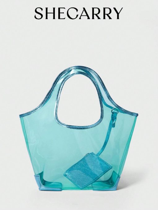 SHEIN SHECARRY Women Tote Bags Clear Bag