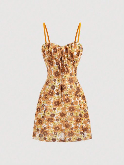 SHEIN MOD Floral Print Vintage Sundress