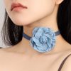 SHEIN Vintage Western Style Minimalist Woven Flower Choker Necklace