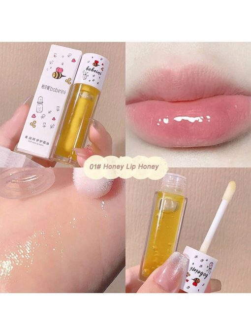 Honey Lip Balm For Women, Lip Care Product With Moisturizing, Exfoliating And Lip Plumper Function,