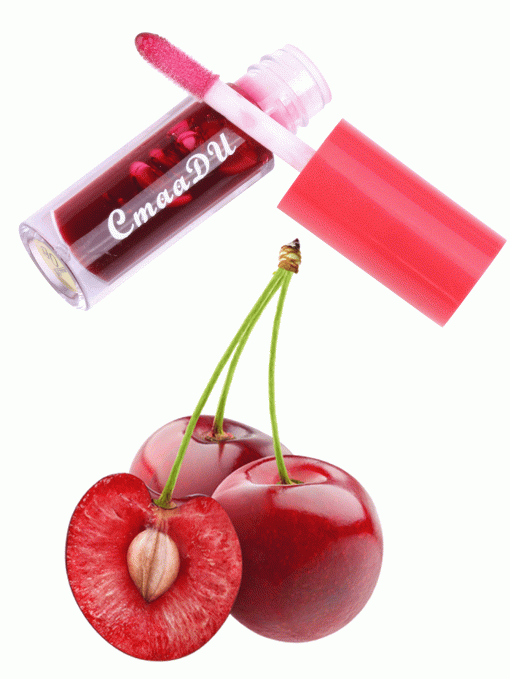 Cherry Fruit Flavor Moisturizing Color Changing Lip Glaze