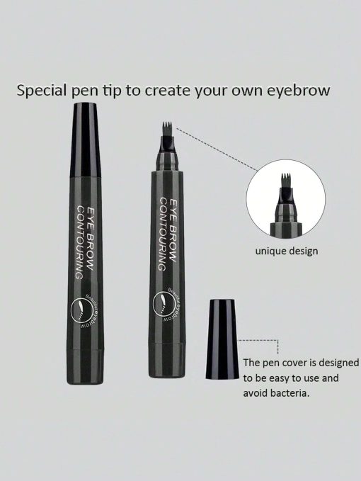 Waterproof Liquid Eyebrow Pen, Long-lasting Smudge Proof Eye Brow Makeup Product