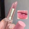 SHEIN OMGA Single Moisturizing Long-Lasting Non-Stick Cup Color-Changing Lipstick With Fine Glitter Lip Care Anti-Chapping Moisturizing Lip Plumper Temperature-Sensitive Lip Balm