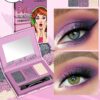 SHEIN Misslyn Dazzling Eyeshadow Palette, 3 Colors Eyeshadow Palette with Mirror and Brush