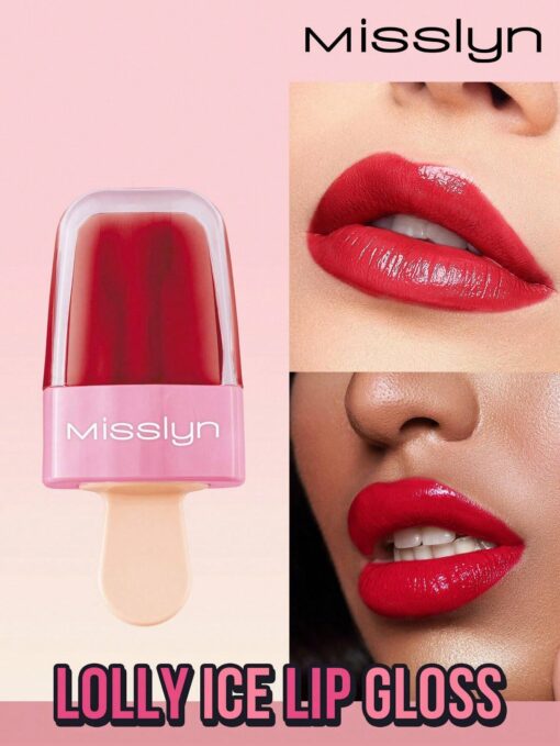 SHEIN Misslyn LOLLY ICE LIP GLOSS,Non-Sticky Lip Gloss, Moisturizing, Shiny And Vegan Lip Gloss