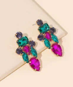 SHEIN Rhinestone Decor Earrings